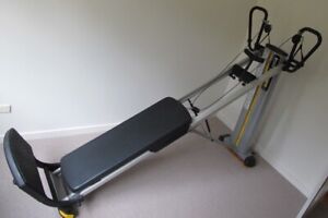 Total Gym GTS review model in a fairly small room. 