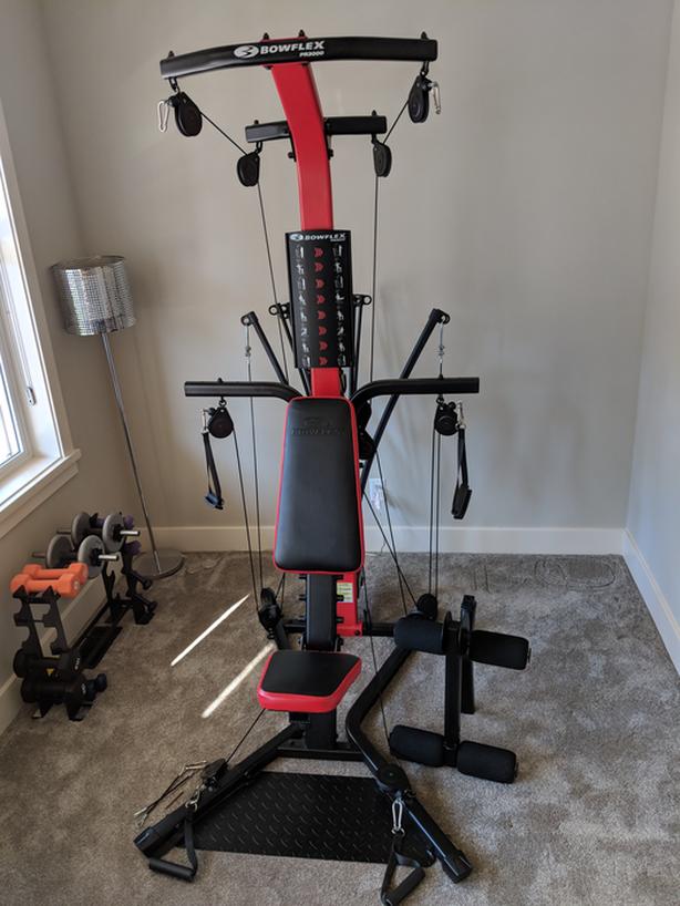 Bowflex PR3000 review model in a small room at home